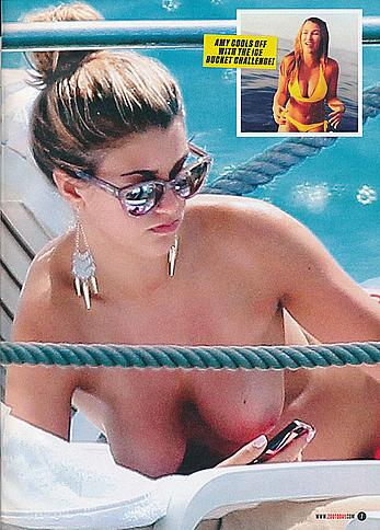 Amy Willerton caught topless in Cannes