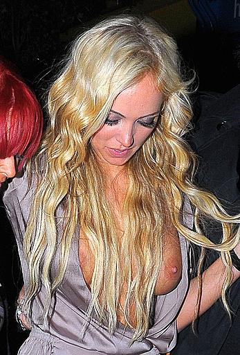 Drunk Aisleyne Horgan-Wallace wardrobe malfunction