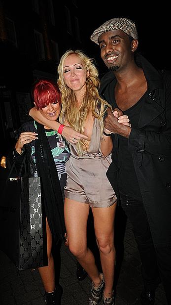 Drunk Aisleyne Horgan-Wallace wardrobe malfunction