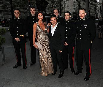 Busty Amy Childs attends the Soldiering on awards at the Park Plaza hotel in London