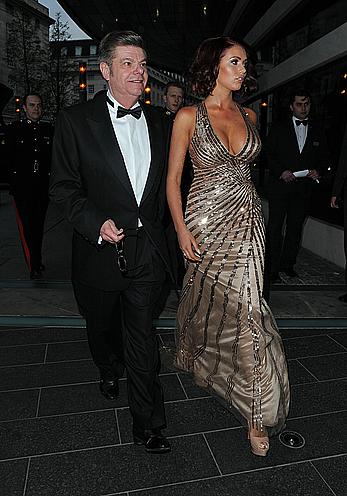 Busty Amy Childs attends the Soldiering on awards at the Park Plaza hotel in London