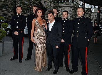 Busty Amy Childs attends the Soldiering on awards at the Park Plaza hotel in London