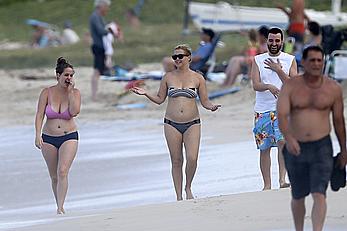 Amy Schumer in a bikini at a beach in Hawaii