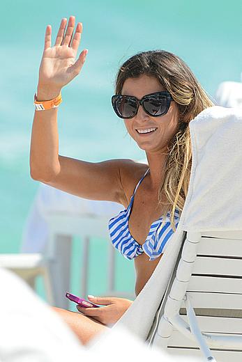 Anastasia Ashley wearing a bikini in Miami Beach