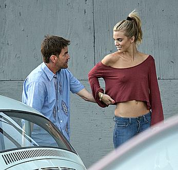 Annalynne McCord pokies in West Hollywood