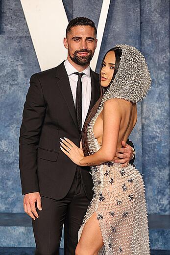 Becky G see through to ass and sideboob at 2023 Vanity Fair Oscar Party Hosted By Radhika Jones