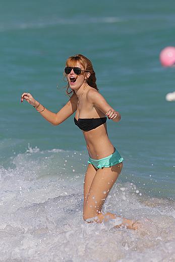 Bella Thorne in a Bikini on Miami Beach