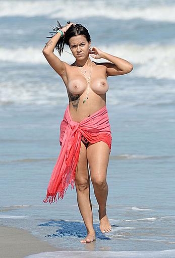 Teen Mom Briana DeJesus goes topless on a beach in Florida