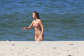 Bruna Marquezine in bikini on the beach during a shoot in Rio de Janeiro