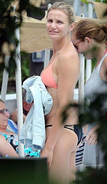 Cameron Diaz wearing a bikini in Miami