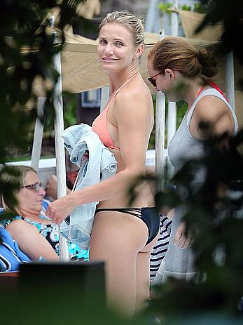 Cameron Diaz wearing a bikini in Miami