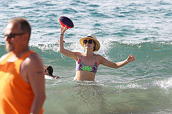 Candice Accola seen enjoying herself on the beach in Maui