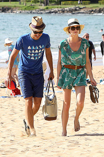 Candice Accola seen enjoying herself on the beach in Maui