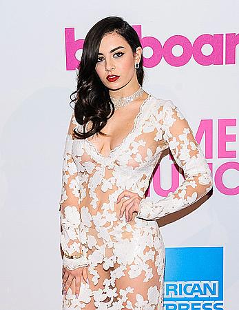 Charli XCX in see through dress at 2014 Billboard Women In Music Luncheon