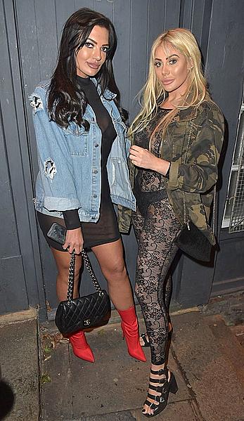 Chloe Ferry in see through dress