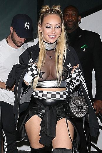 Corinne Olympios see through paparazzi photos