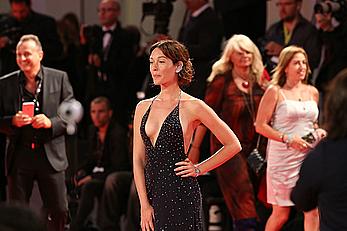 Cristiana Capotondi nipple slip at 74th Venice Film Festival