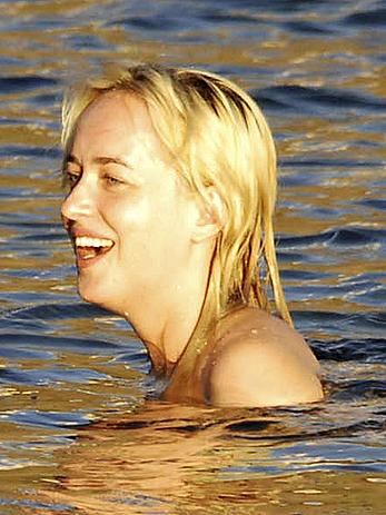 Dakota Johnson caught topless in Pantelleria in Italy