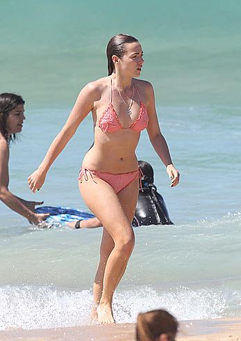 Demi Harman sexy in bikini at a beach in Sydney