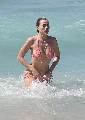 Demi Harman sexy in bikini at a beach in Sydney