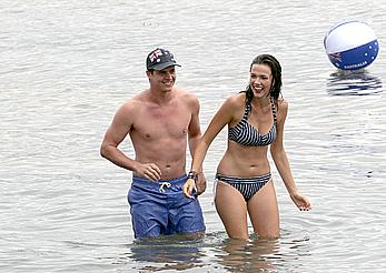 Demi Harman seen on the beach in Sydney