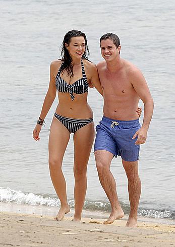 Demi Harman seen on the beach in Sydney