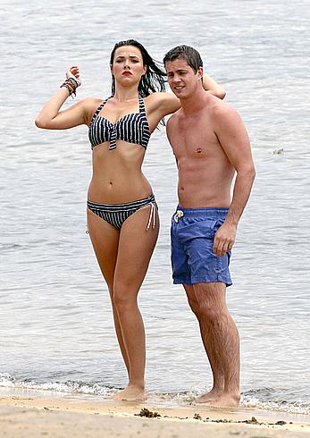 Demi Harman seen on the beach in Sydney