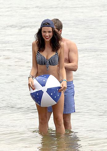 Demi Harman seen on the beach in Sydney