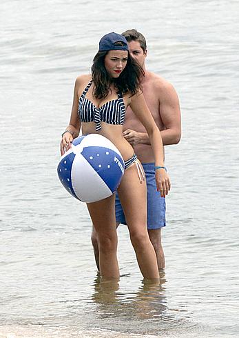 Demi Harman seen on the beach in Sydney