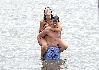 Demi Harman seen on the beach in Sydney