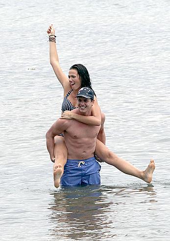 Demi Harman seen on the beach in Sydney