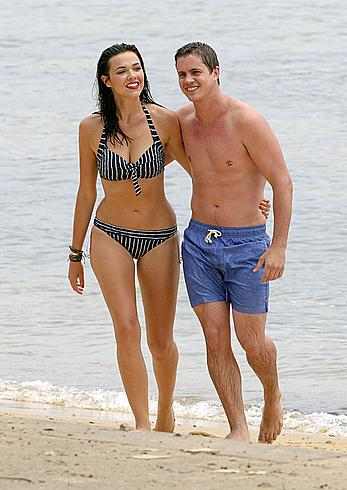 Demi Harman seen on the beach in Sydney