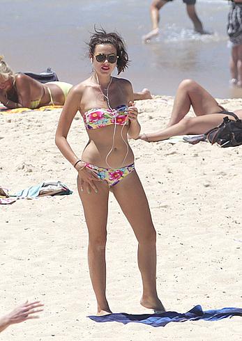 Demi Harman in bikini on the beach in Sydney