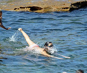 Demi Harman seen out for a day on the water in Sydney