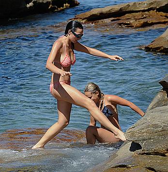 Demi Harman seen out for a day on the water in Sydney