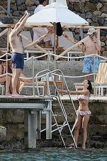 Emily Ratajkowski in a bikini in Tuscany