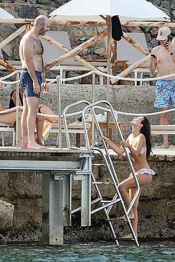 Emily Ratajkowski in a bikini in Tuscany