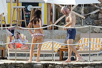 Emily Ratajkowski in a bikini in Tuscany