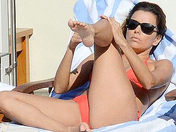 Eva Longoria sexy in bikini in Capri