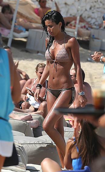 Federica Nargi in bikini on a beach in Mykonos Island