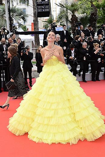 Fernanda Liz nipple slip on the red carpet at the screening of the film Roubaix, une lumiere at the 72nd annual Cannes Film Festival