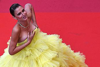 Fernanda Liz nipple slip on the red carpet at the screening of the film Roubaix, une lumiere at the 72nd annual Cannes Film Festival