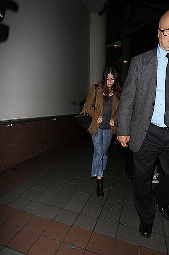 Frances Bean Cobain in see through top at LAX Airport