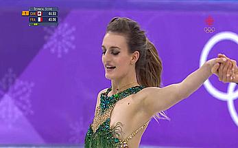 Gabriella Papadakis olympic nipple slip