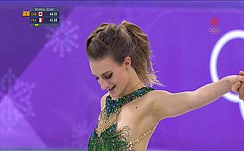 Gabriella Papadakis olympic nipple slip