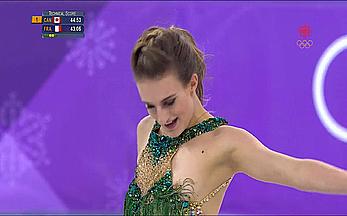 Gabriella Papadakis olympic nipple slip