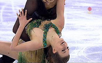 Gabriella Papadakis olympic nipple slip