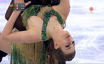 Gabriella Papadakis olympic nipple slip