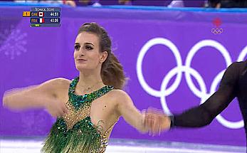 Gabriella Papadakis olympic nipple slip