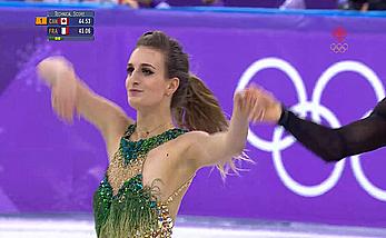 Gabriella Papadakis olympic nipple slip